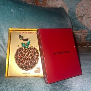 Liz Claiborne Christmas Ornament vintage